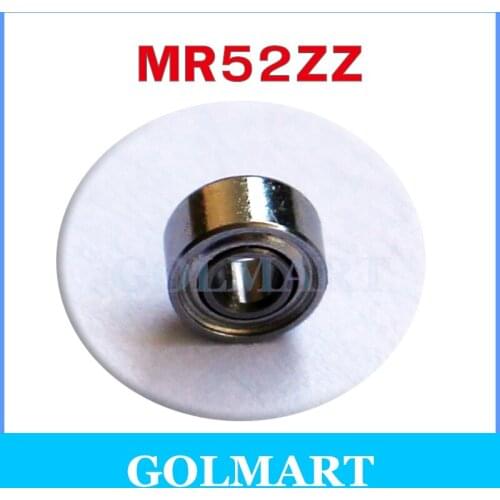 20pcs/lot 2*5*2.5mm 2x5x2.5mm MR52ZZ MR52Z MR52-2Z metal shielded skate bearing steel radial deep groove ball bearing