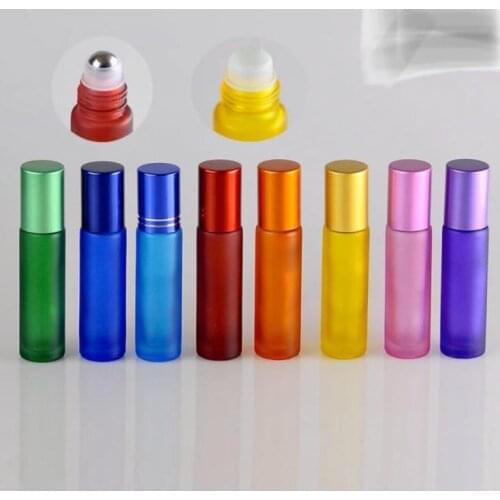 200 x 10ml Dull Polish Perfume Glass Bottle Roll-on Containers 10cc Empty Glass Roll- on Packaging SN569