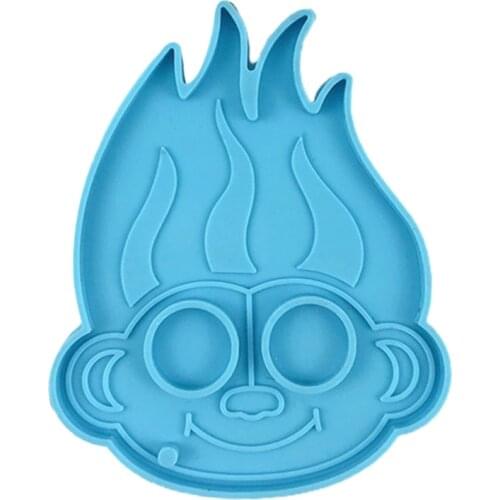 2021 New DIY Monkey Keychain Epoxy Resin Mold Jewelry Pendants Necklace Silicone Mould