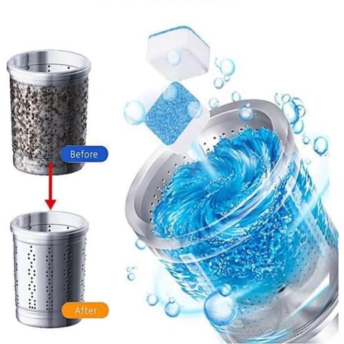 5pcs Powerful Washing Machine Cleaner Effervescent Tablets Descaler Deep Cleaning Remover Deodorant Durable Laundry Supplies
