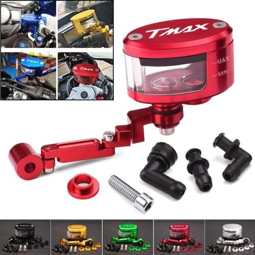 Motorcycle Brake Clutch Tank Cylinder Fluid Oil Reservoir Cup+support bracket For YAMAHA T-Max 500 TMAX 500 560 TMax 530 TMax560