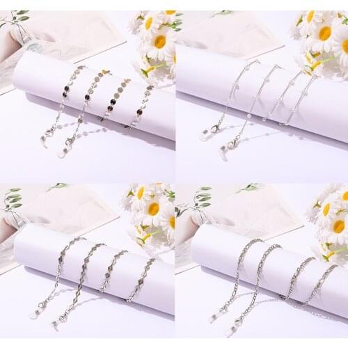 Mask Chain Sunglasses Chains for Women Metal Charms Eyeglasses Lanyard Necklace Glasses Holder Strap Cord Eyewear Retainer
