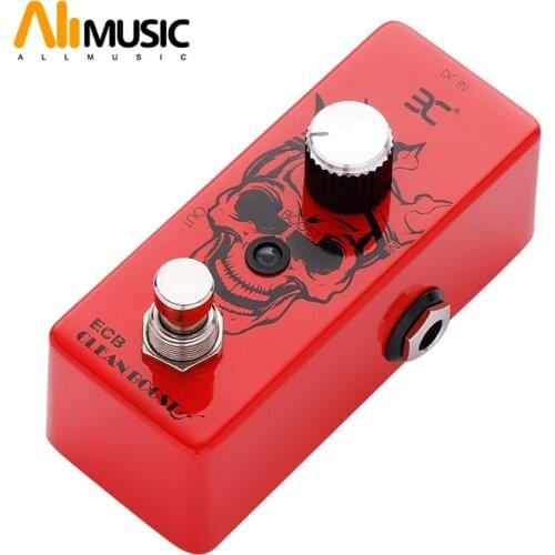 EX Bass Micro Pedal ECB Bass Clean Boost Bass Effect Pedal Full Metal Shell True Bypass Bass Pedal