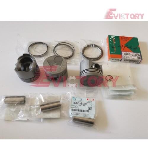 Kubota D662 rebuild overhaul kit piston ring cylinder head gasket engine bearing