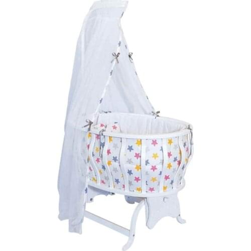 Ladybug Crib Star French Filet Lace Beech Tree Kansasorejen Madde İçermez