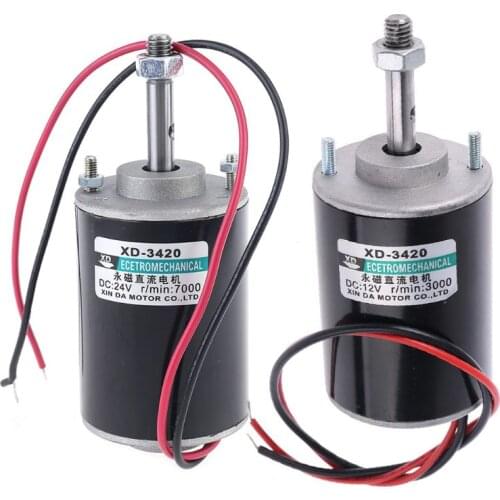 L9BE 12/24V 30W Permanent Magnet Electric DC Motor High Speed CW/CCW For DIY Generator