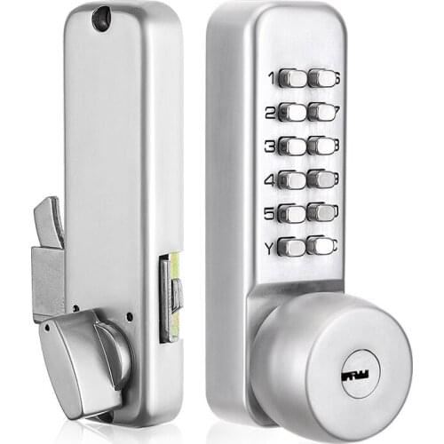 LSTABAN Mechanical Digital Button Door Lock With Home Button Waterproof Keyboard Password Combination With Key Door Lock