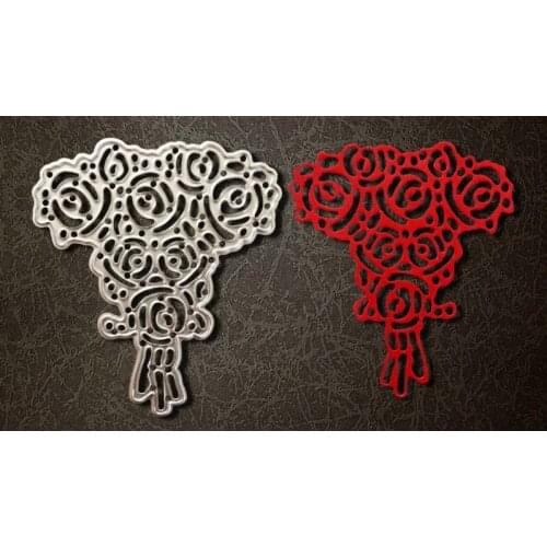 Metal rose cutting Dies Stencils for DIY Scrapbooking photo album Decorative Embossing DIY Paper Cards flower Boutique