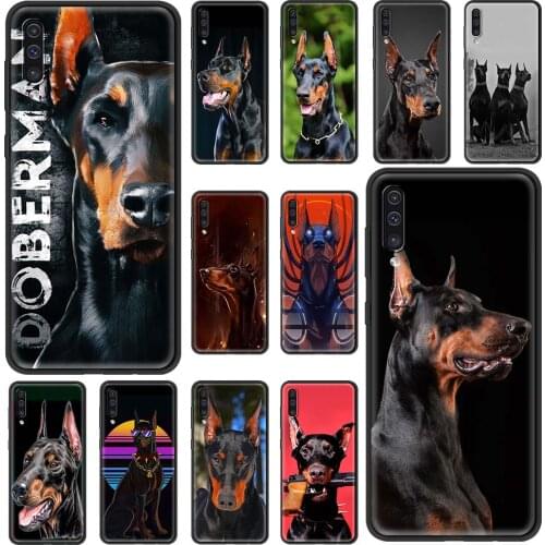 Soft Phone Case for Samsung Galaxy A21S A51 A71 A50 A70 A31 A41 A12 A02S A72 Shockproof Coque Shell Doberman Dog