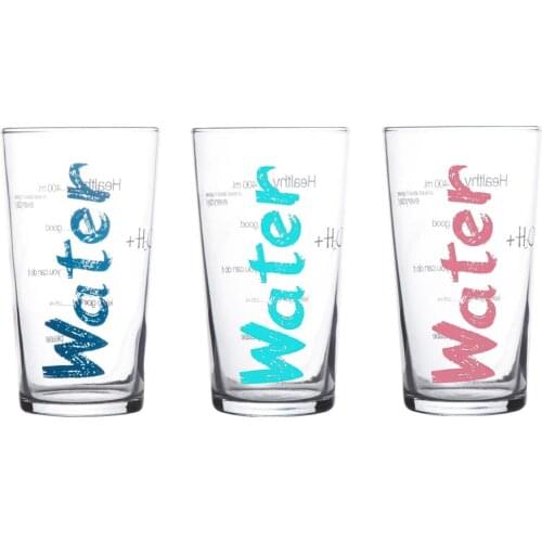 Water Cup Pcs Set Set Blue Turquoise Pink
