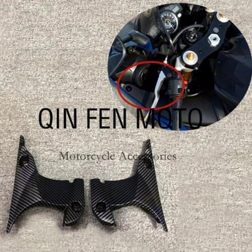 New Front Handle Bar Air Tube Ram Dash Cover Fairing Carbon Fiber Paint Fit For Yamaha YZF R1 2007-08