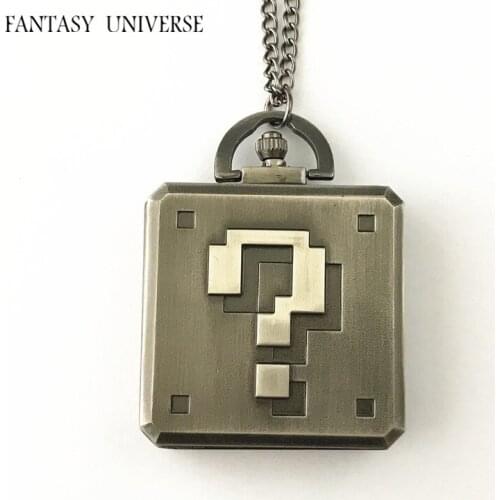 FANTASY UNIVERSE Free shipping 15pcs a lot pocket watch Necklace 4.5*4.5CM HRAAAA59