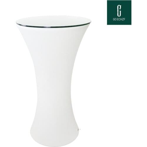 Rechargeable Led illuminated cocktail table waterproof glowing led bar table lighted coffee table bar kTV disco hotel supply