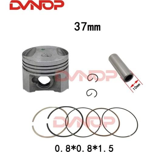 37mm Scooter piston and Ring for SYM MIO 50 Fiddle 2 Jet 4 Allo Cello 50cc AWA XS1P37QMA QJ50QT-18D12100-AMA-000 4-stroke art