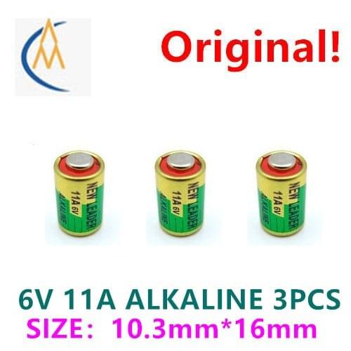 3PCS 11A 6V alkaline battery iron general remote control battery car remote control card hanging package l1016 long service life
