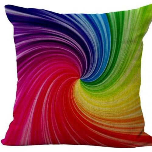 Creative Pencil Umbrella Feather Corrugated Whirlpool Cushion Cotton Linen Colorful Home Decor Sofa Pillow Car Cushions Cover