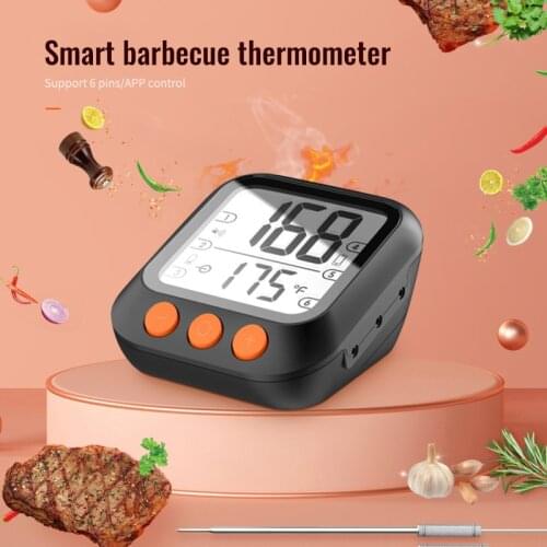 Tuya Wifi Smart BBQ Barbecue Grill Meat Thermometer Tuya Smart Life Mobile APP Control Water Temperature Measurement