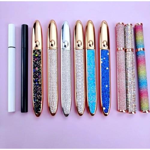 Wholesale5/10/20pcs Magic Self-adhesive Eyeliner Pen Makeup Tools For Eyelashes Waterproof Glue-free Rhinestone Eye Liner Pencil