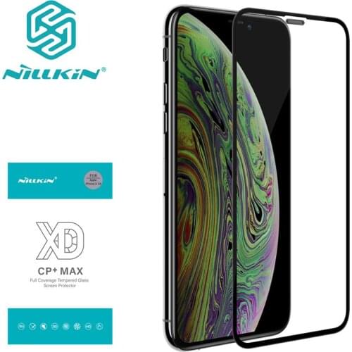 Tempered Glass Screen Protector For iphone 11 Pro Max NILLKIN XD CP+MAX Arc Curve Full Coverage Safety Glass film