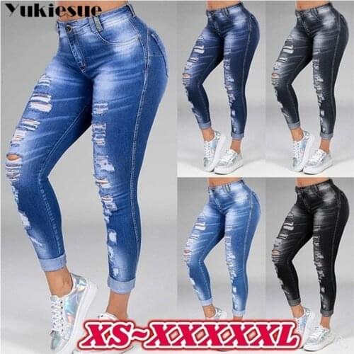 Streetwear Womens pencil pantsboyfriend jeans for women jean femme mom denim mujer jeans woman high waist 2021 summer trousers