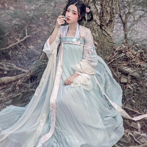 Hanfu women chinese dress china ancient Fairy Princess costume traditional hanfu female dress & girl tang suit costume