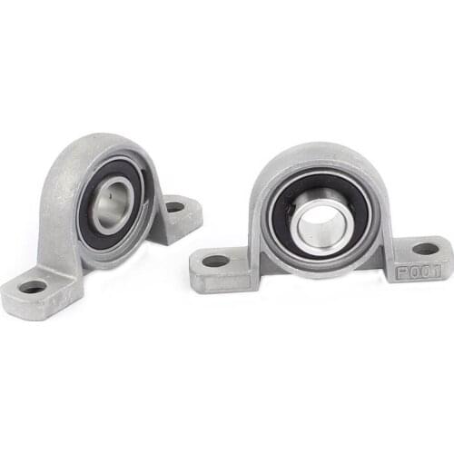 2Pcs Zinc Alloy Diameter 12mm Bore Ball Bearing Pillow Block Mounted Support KP001