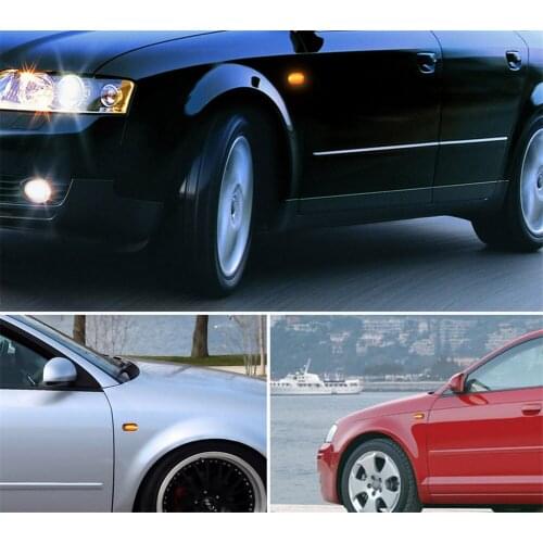 2pcs Dynamic Amber LED Front Side Marker Light Indicator Lamp for Audi A2 2001-2005 A3 8L A4 B5 1995-2000 A6 4B C5 A8 4D TT 8N