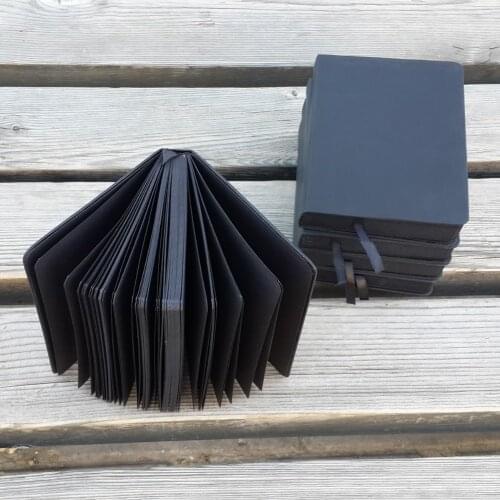 2017 Fashion PU Leather Nobal Black Notepad Blank Paper Diary Book A5 A6 Notebook Graffiti Book School Office Supplies