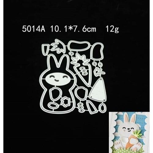 2021 Rabbit Metal Cutting Dies DIY Scrapbooking Paper Photo Album Crafts Knife Mould Cards Embossing Mold Stencils for Decor
