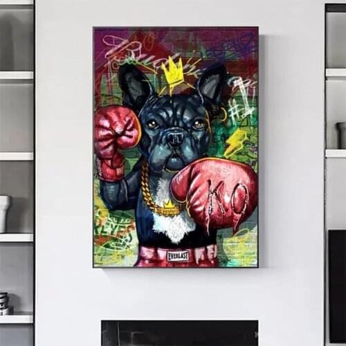 DIY Diamond Painting Cartoon doodle animal dog boxer Diamond Mosaic Full Drill Square Embroidery Cross Stitch Handmade A1823