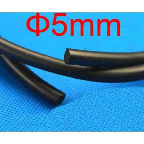 5mm diameter Fluoride rubber Strip .Fluorine rubber article type O,round bar,Fluorine rubber seal Viton fluororubber