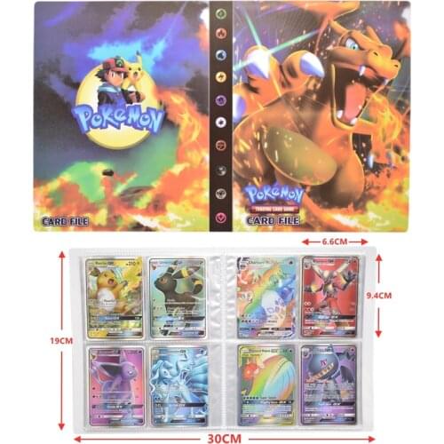 240PCS Pokemon Cards Pikachu Album Book Cartoon Dracaufeu Anime Game Kaarten Card Holder Collection Folder Kid Cool Toy Gift