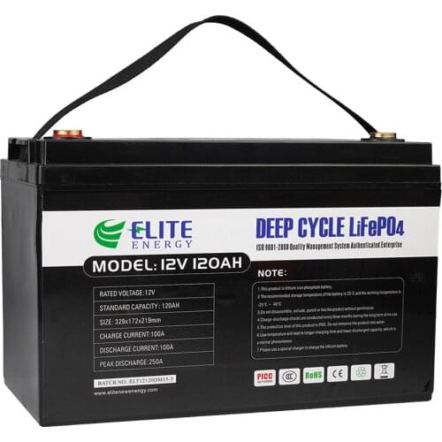 Elite 12V 80ah rechargeable solar energy power bank lithium battery