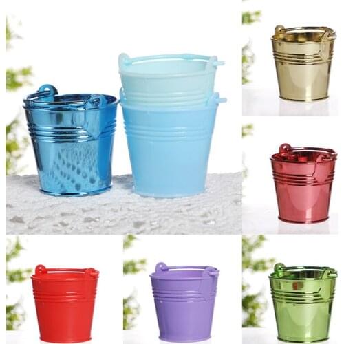 Small Plastic Bucket Tinplate Mini Keg Barrel Household Water Garden Bathroom Kitchen Outdoor Watering Flower Container Gadget