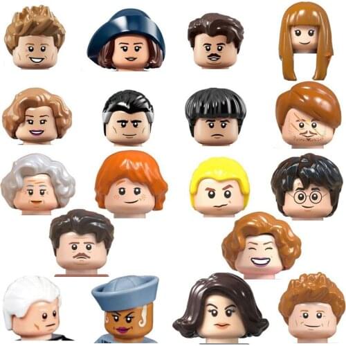 18Pcs Mini Figures Building Blocks Doll Action Character Head Body Parts Children Educational Toys Kids Boys Gifts