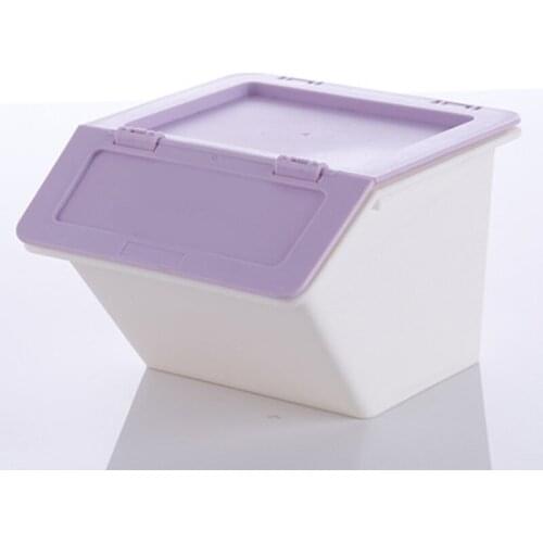 Desktop Plastic Storage Box Stationery Holder School Office Supplies Storage Box with Cover Stackable SDF-SHIP