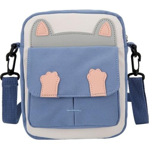 2021 New Cute Cartoon Messenger Bag Women Girls Kawaii Female High Capacity Student Travel Shoulder Bags