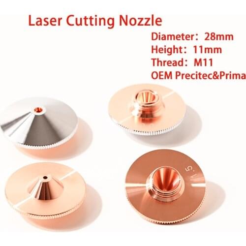 OEM D28 H11 M11 Laser Cutting Nozzle for Precitec Prima