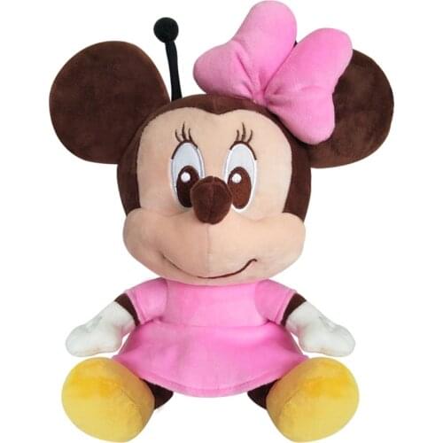 Disney Minnie Plush Toy Pink Plush Doll Filled Animal Plush Toy Cute Fashion Girl Gift Christmas Gift Anime Cartoon Character