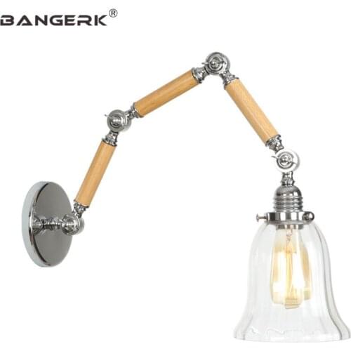 Retro Long Arm Sconce Wall Lights Loft Adjust Bedside LED Wall Lamp Edison Industrial Vintage Lighting Home Decor Fixtures