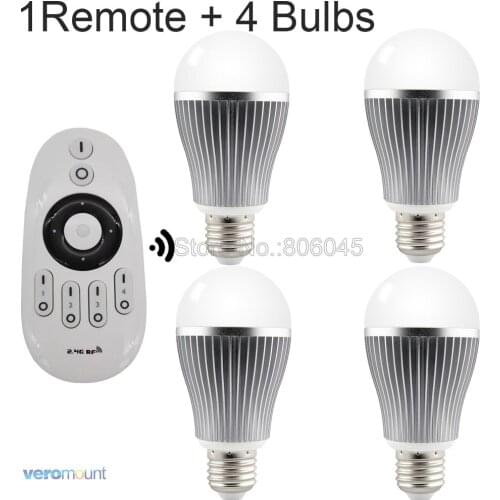 AC85-265V Mi.light E27 9W Color Temperature Adjustable Dual White(CW/WW) CCT LED Bulb FUT019 2.4G Wireless Remote / WiFi Control