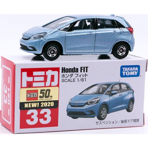 Takara Tomy Tomica No. 33 Honda FIT 1/61 Diecast Car Toy Model for Boys and Girls #033