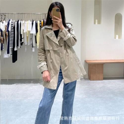 2021 New Autumn Casual Ladies Coat Cotton Loose Women Overcoat Elegant Fashion Solid Color High Quality Female Outwear T626