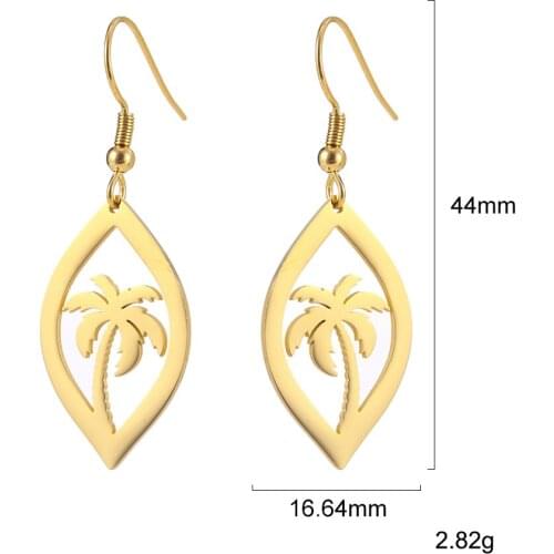 ZST0015 2020 new design stainless steel earring bohemian retro long women handmade earring Valentines Day gift