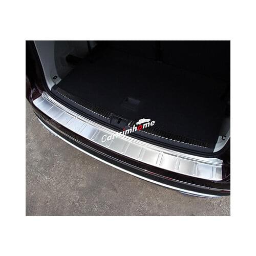 Stainless Outer Rear Bumper Protector Sill 1pcs For Volkswagen Atlas 2017 2018