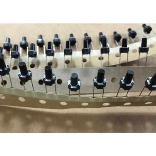 100pcs/lot EVQ11A09K 6*6*9.5 Push switch Touch switch 2 pin 6x6x9.5mm
