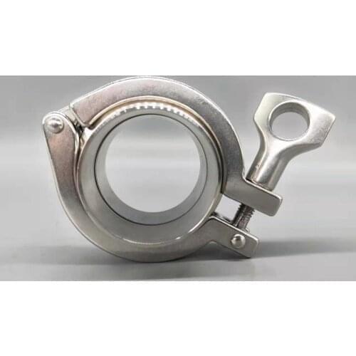 2-1/2" Welding Tube OD 63.5mm Sanitary Tri Clamp Ferrules Union Set 304 Stainless Steel for Homebrew