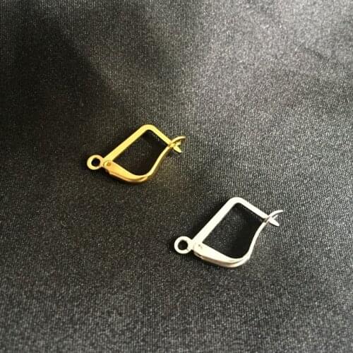 Free Nickel) 13*18MM 200PCS Copper Metal U Styel Earring Clasps Ear Hooks Jewelry Findings & Accessories