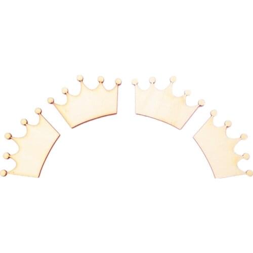 24pcs Wooden Pieces Scrapbooking Embellishments Card Making DIY Craft