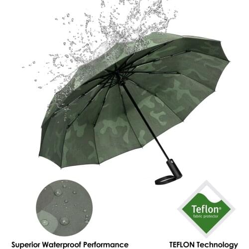 4 colors 12ribs Automatic folding umbrella Windproof Travel Umbrella Auto Open/Close Folding Portable Umbrella for women and men